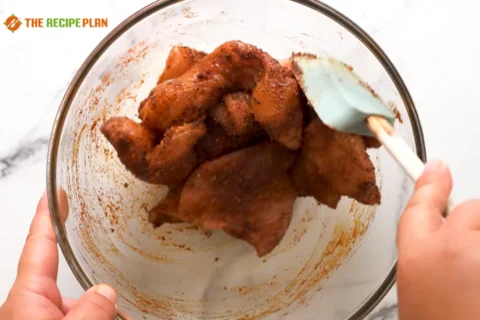 Step-01-Burrito-seasoning-Mix-ingredients.-Coat-chicken-with-oil
